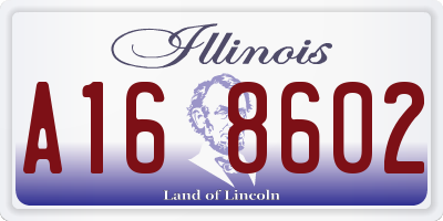 IL license plate A168602