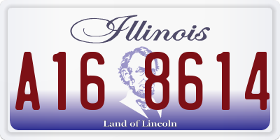IL license plate A168614