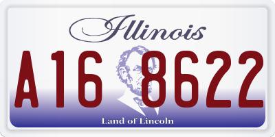 IL license plate A168622