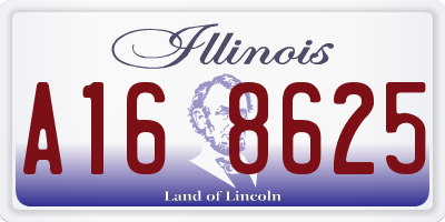 IL license plate A168625