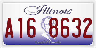 IL license plate A168632