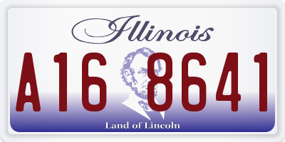IL license plate A168641