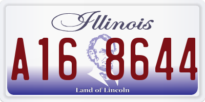IL license plate A168644