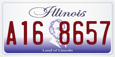 IL license plate A168657