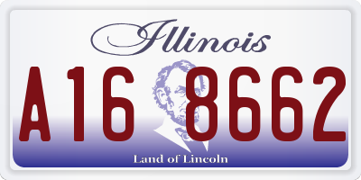 IL license plate A168662