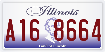 IL license plate A168664
