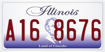IL license plate A168676