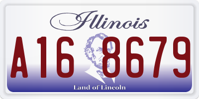 IL license plate A168679