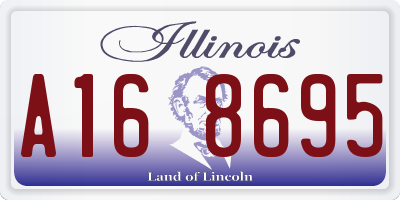 IL license plate A168695