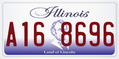 IL license plate A168696