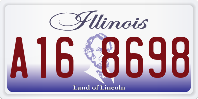 IL license plate A168698