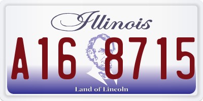 IL license plate A168715