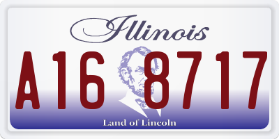 IL license plate A168717