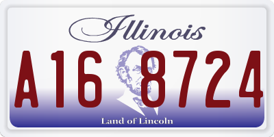 IL license plate A168724