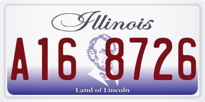 IL license plate A168726