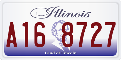 IL license plate A168727