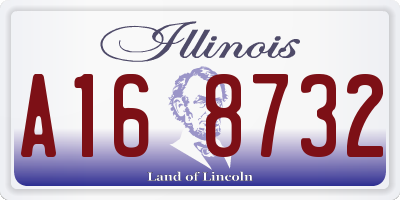 IL license plate A168732