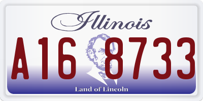 IL license plate A168733