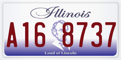 IL license plate A168737