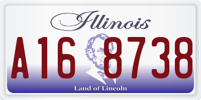 IL license plate A168738