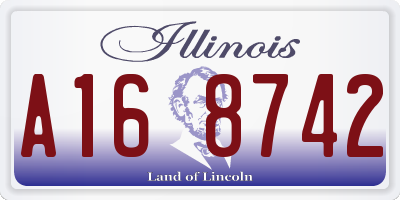 IL license plate A168742