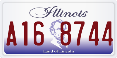 IL license plate A168744