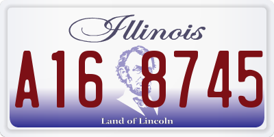 IL license plate A168745