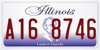 IL license plate A168746