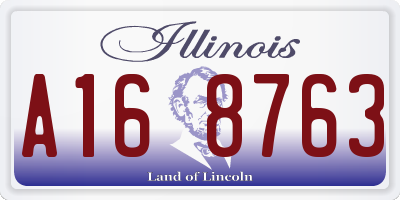 IL license plate A168763