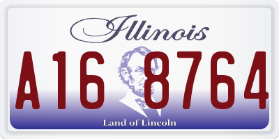 IL license plate A168764