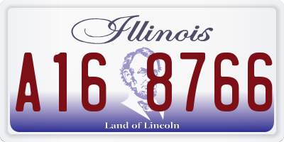 IL license plate A168766