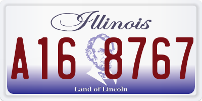 IL license plate A168767