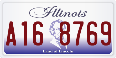 IL license plate A168769