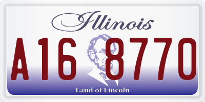 IL license plate A168770