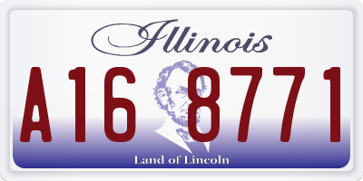 IL license plate A168771