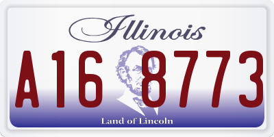 IL license plate A168773