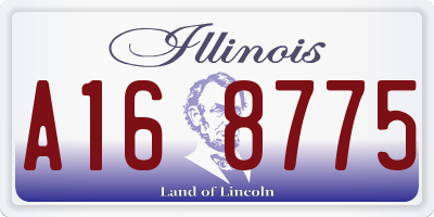 IL license plate A168775