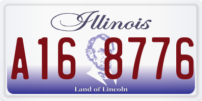 IL license plate A168776