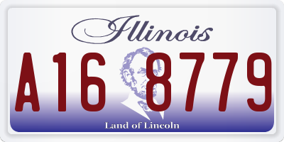 IL license plate A168779