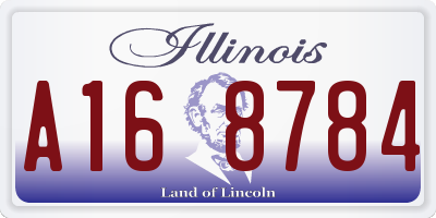 IL license plate A168784