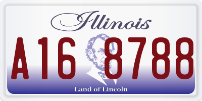 IL license plate A168788