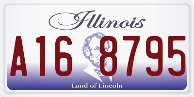 IL license plate A168795