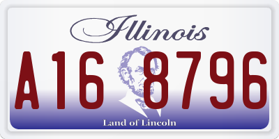 IL license plate A168796