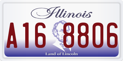 IL license plate A168806