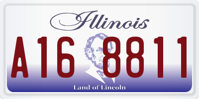 IL license plate A168811