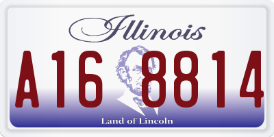 IL license plate A168814