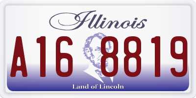 IL license plate A168819