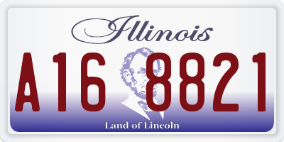 IL license plate A168821