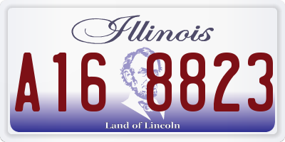 IL license plate A168823