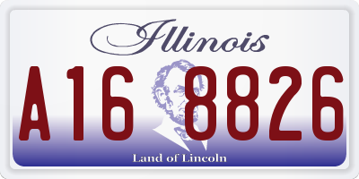 IL license plate A168826